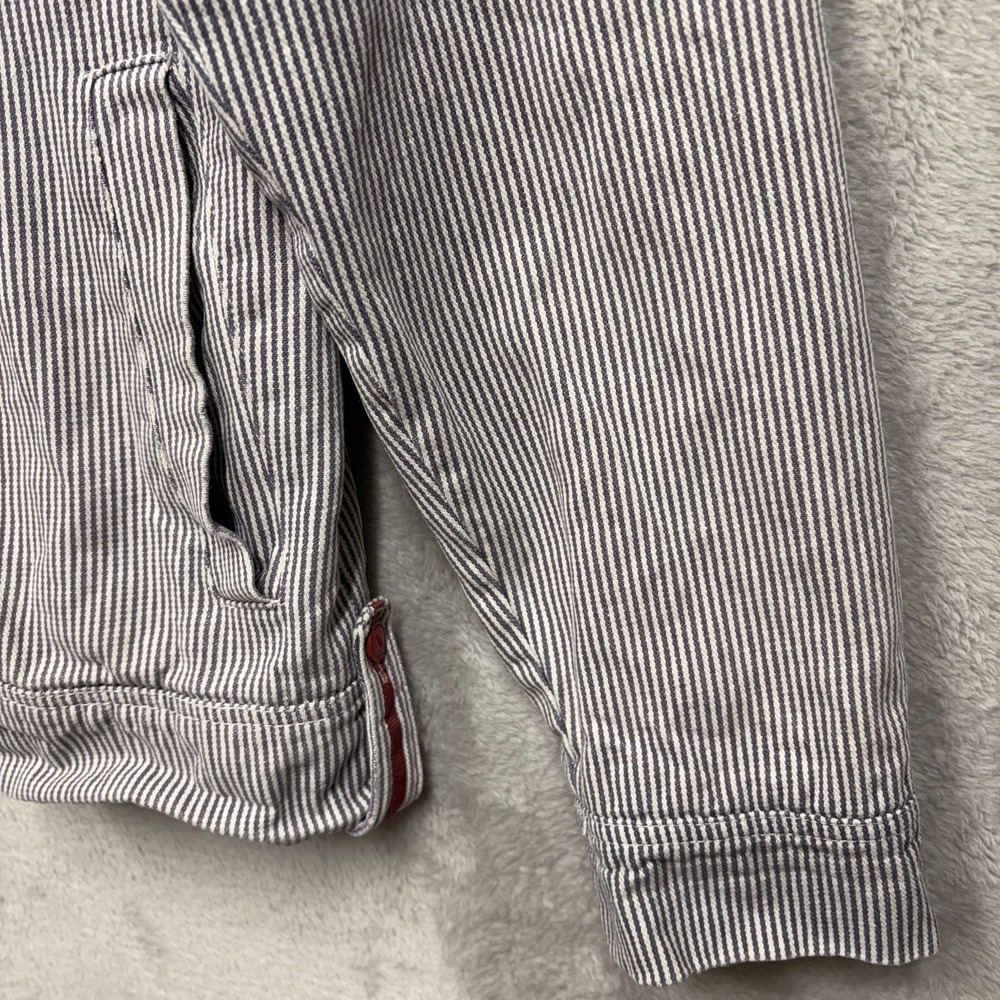 Artifacts of California Men's Hickory Stripe Full Zip Workwear Jacket Size M - Picture 14 of 14